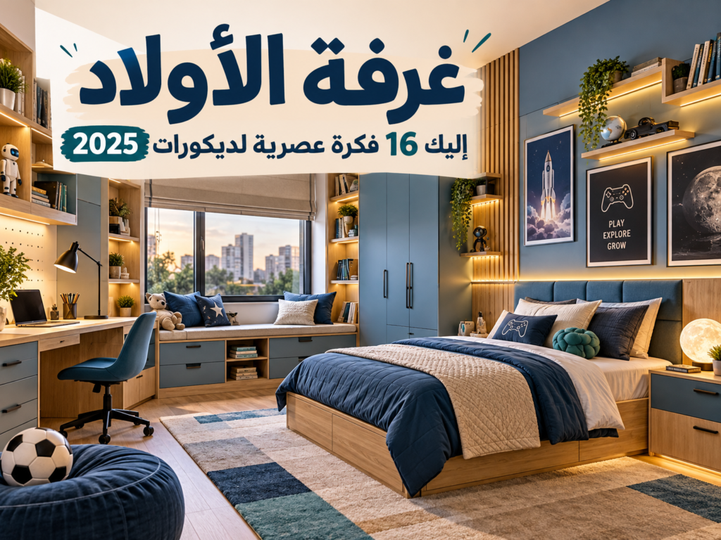 غرفة الأولاد: إليك 16 فكرة عصرية لديكورات 2025 | غرفة أولاد عصرية بتفاصيل مرحة | Decoroo Designs - Eng. Rasha Fikry | أفضل شركة ديكور و تشطيبات في مصر - م. رشا فكري