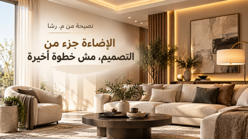 الإضاءة في التصميم الداخلي