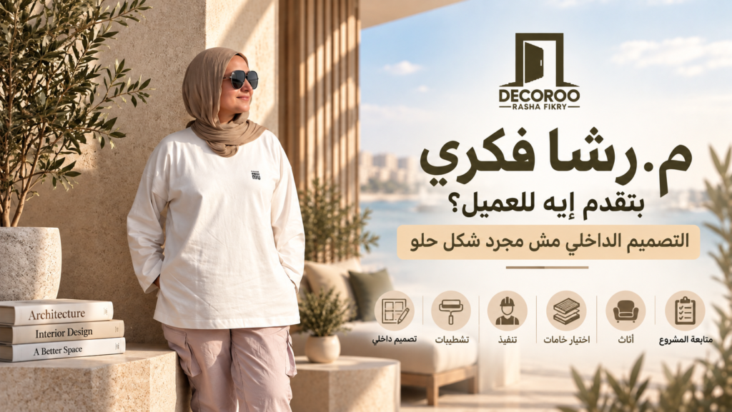 خدمات م. رشا فكري في التصميم الداخلي | ديكورو