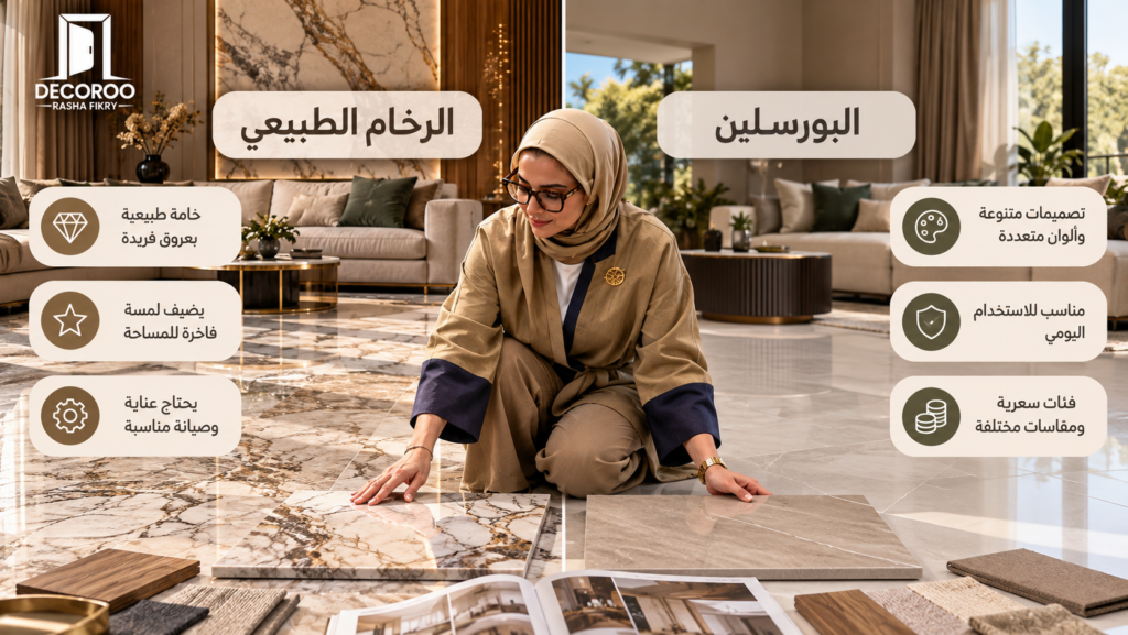 الرخام والبورسلين
